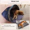 Cat Letti Mobili Grande Dog Bed Dog Bed PET Salotto Sacchetto Piccoli cani Kennel Divano Casa Puppy Cave Nido caldo Alta qualità1