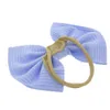 Dziewczynek Elastyczne Nylonowe opaski Kids Bow Paski Pałąk Pałąk Dzieci Akcesoria Do Włosów Toddler BowkNot Hairbands Heatwear Kha59