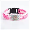 Charme Bracelets Bijoux Indien Mandala Fleur De Vie Pour Femmes Filles Verre Cordon Wrap Bracelet Petite Amie En Bk Drop Delivery 2021 B12Dc