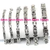 Link Chain 4mm 5mm 6mm 7mm 8mm 10mm Men Silver Tone 316 Stainless Steel 22cm Byzantine Box Necklace Bracelet Inte22