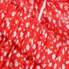 Za драпированные цветочные принты мини платье женщины спагетти ремни вырезать сексуальное летнее платье женщина рюшами красные рученные пляжные платья 210602