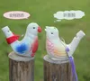 Vatten fågel whistle keramiska lera tecknade barn gåvor mini djur påfågel whistles retro hantverk whistl sn4057