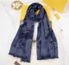 Fashion women four seasons autumn winter thin long silk wool scarf 180*70cm scarf shawl classic letter scarf have box