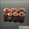 Other Body Jewelry 8-20Mm Wood Ear Plugs Flesh Tunnels Gauges Kit Expanders Solid Hollow Anti-Allergic Stretcher Piercing Women Drop Deliver