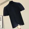 Printemps tricoté Tops femmes manches courtes T-shirt mode coréenne automne tricot pulls T-shirt t-shirt femme t-shirt tricots 210317