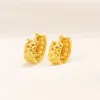 18ct tailandese baht g/f 22k solidi orecchini a cerchio in oro giallo sottili gialli a cerchio in cerchio rotondo coppia regalo di grande grande grande grande