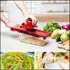 Ferramentas de cozinha, barra de jantar Gardenchristmas Randolin Slicer Slicer Faca e ferramenta Manual de frutas de cozinha de aço inoxidável
