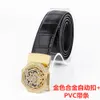 Designer Fashion Beltbelt Men039s Belt Tiger Head Automatic Buckle Business Leisure Crocodile Leather Cow5144584