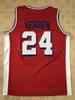 Retro personalizado Chris Herren #24 Fresno Jersey College costure