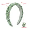 Crystal Colorful Baroque Wide Jeweled Headband for Women Accessories Hair Band Headdress Shiny Diamond Gift