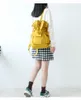 Storage Bags Korean Style Canvas Cotton Tote Bag Shoulder Drawstring Backpack Handbag Reusable Machine Washable