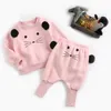 Clothing Sets Baby Autum And Winter Warm Toddler Clothes Plush Sweater Big Pants 2 Pieces For Boys Girls 6-36 Month