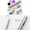 Flashlights Torches 3 In1 Mini USB Rechargeable LED Laser UV Torch Pen Multifunction Lamp DCS