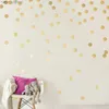 光沢のあるローズゴールドの水玉模様の壁のステッカーサークルDIYステッカー子供部屋の赤ちゃん保育園ルーム家の装飾壁デカールビニール