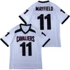 Custom 11 Hopkins Mayfield Football Jersey Ed Black White Any Names Number Size S-4xl Top Quality Jerseys
