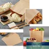 Presentförpackning Portable Kraft Paper Bags Small Bag Sandwich Bread Party Wrapping Miljövänlig 50PCS1 Fabrikspris Expert Design Kvalitet Senaste Style Original Status