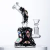 Uniqe Beaker Hookahs Small Mini Glass BongsシャワーヘッドPercs水道石油DABリグBong Halloween Style TX817