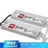 Kierowca LED DC12V 24V IP67 Wodoodporne Transformatory oświetleniowe do światła zewnętrznego 12V zasilanie 10W 20W 30W 45W 60W 100W 200 W 300W