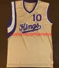 Herren Damen Jugend Mike Bibby Gold Basketball Jersey Stickerei fügen Sie eine beliebige Namensnummer hinzu