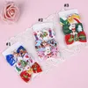 Bébé Pince À Cheveux Accessoires Arc Joyeux Noël Enfant Barrette 3pcs / set Arbre De Noël Chaussettes Chapeau De Cerf Imprimer Fille Ins Ruban Gros-Grain