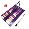 Makeup Eye Shadow Wild West 12 Färger Ögonskugga med pensel Ultravioet Palett Matte Shimmer Palettes Kosmetisk DHL