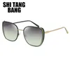 Sunglasses 2022 Fashion Metal Lrregular Cat Eye Women Channel Trendy Ladies Sun Glasses For Female Shades Eyewear260g