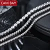 Cambay Jewels Auténtica 925 Pulseras de tenis de plata esterlina Pave Clear Cubic Zircon Silver Bangle Girls Party Jewelry Cadena9025434