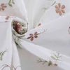 Europe brodée nappe blanche couverture de salle à manger fil de coton fleur dentelle serviette de café pastorale avec HM54 211103