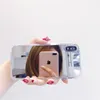 Acrylic Makeup Mirror Telefon Fodral för iPhone 13 Pro Max XR XSMAX 7 8Plus Shock Fast Plating Glossy TPU Back Cover