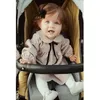 Niño niño bebé niña sólido vestido de manga larga encaje volante fiesta moda linda princesa algodón mezcla calidad vestido ropa 6m-3t Q0716