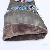 Women Winter High Heel Pärled denim stiletto över knä riddare stövlar varm plysch gummi sko kvinnlig