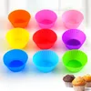 Siliconen Muffin Gebak Cake Cupcake Cup Mold Case Bakvormen Maker Mould Tray Bakken Jumbo