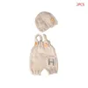 2 шт. / Комплект детские фото костюм новорожденного вязания крючком вязаный общий нагрудник брюки шляпа одежда костюм девушки мальчики фотографии реквизиты G1023