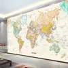 Custom Any Taille Mural Wallpaper 3D Stéréo World Map Fresco Living Room Bure