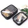 Caixas de armazenamento caixas à prova d 'água transparente saco cosmético mulheres make up case zipper zíper claro maquiagem beleza lavagem organizador banho heartry b