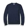 Mens tröja polo krokodil tröja varm långärmad mode broderi casual round neck stickad sweatshirts asiatisk storlek