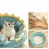 Dinosaur Cat Bed Cute Pet House for Cats Warm Small Dogs Mat Sleep Nest Indoor Kitten Cushion Window Beds Puppy Ferret Products 211111