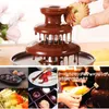 Ferramentas de pastelaria de cozimento diy 3 camadas fonte de chocolate fondue mini choco máquina cachoeira três camadas crianças casamento aniversário hea317l