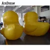 8mh Urocze, słodkie, szczelne żółte nadmuchiwane booy Duck Giant PVC gumowe kaczki do reklamy pokazują