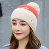 Czapki czapki/czaszki dzianiny chryzantem hat panie koreańskie rowerowe grube ciepłe wełniane maski przeciw zamarzaniu dla kobiet projektantki Davi22