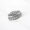 Cluster Ringen Verstelbare 925 Sterling Pure Silver Finger Do Old Design Cross Twisted For Women Lovers Chic Wedding Sieraden Gift