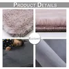 Anti-Rutsch-Bodenmatte Waschbar Shaggy Pelz Kaninchen Teppich Plüsch weicher Teppich Schlafzimmer Wasseraufnahme Teppich Teppich für Wohnzimmer D30 210301