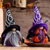 Party Supplies Halloween Gnomes Decorations Handmade Swedish Plush Vampire Doll Table Ornament Kids Gift PHJK2108