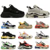 hommes femmes chaussures de créateurs Triple s baskets à plateforme noir blanc beige race jaune gris turquoise vert violet baskets décontractées pour hommes mode sport tennis