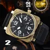 2023 Três Stitches Luxury Mens Watches Quartz Assista Top Luxury Brand Burracha Relogio Men Acessórios de moda de alta qualidade BR Designe 774