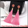 Boho Cristal Long Gland Boucles D'oreilles Pour Les Femmes Ethnique Géométrique Rose Fleur Signe Dangle Déclaration Boucle D'oreille 2019 Bijoux De Mode Dans Ei Orzas