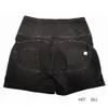 Short de plage d'été taille haute short en jean noir femme