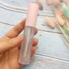 10 / 50pcs DIY Lip Gloss Boîte en plastique Conteneurs Vide Givré Lipgloss Tube Eyeliner Cils Conteneur Mini Lip Gloss Split Bouteille T200819