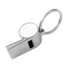 Sublimazione Blank Whistle Keychain Favore La lega di zinco Nome fai-da-te Portachiavi Pendente di rivestimento di trasferimento di calore a due lati GCB14426