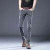 BROWON Marke Mode Männer Skinny Jeans Homme Mid Rise Lange Hosen Stretch s Bleistift Slim Fit Plus Größe 211108